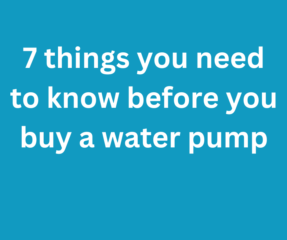 7 things you need to know before you buy a new pump